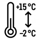 Gastro: rozsah teplôt -2 °C_+15 °C